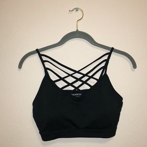 NWOT Criss Cross Dark Green / Teal Bra